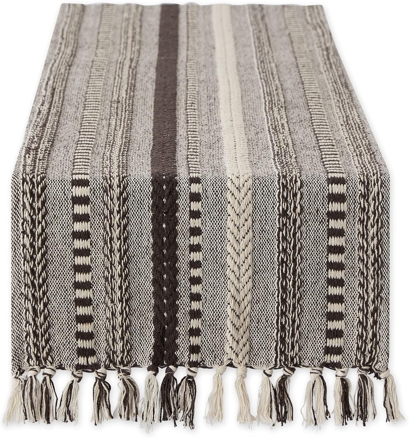 Premium Cotton Designer Table Runner -14x72 Inches (Brown), Elegant Décor for Dining Tables Center Table, Console, Events - Image 2