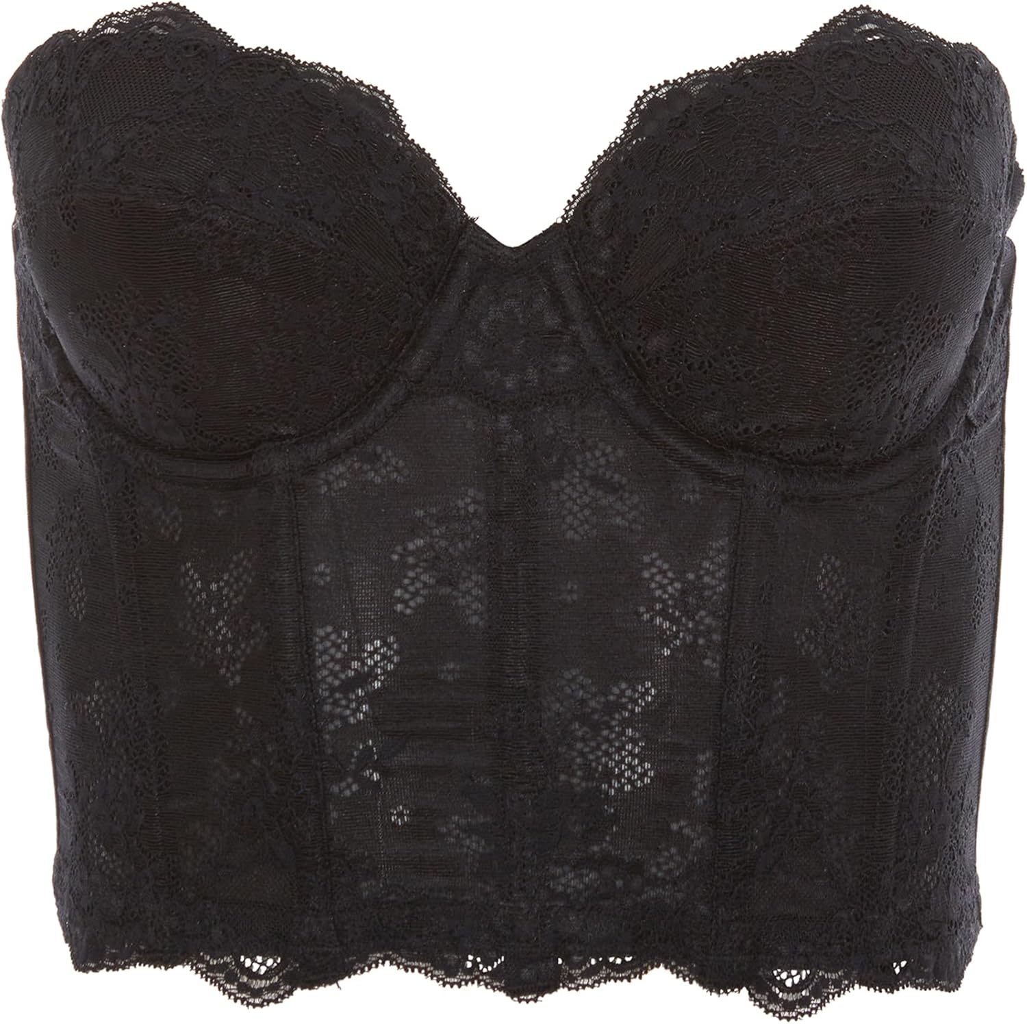 Dominique Tayler Backless Strapless Lace Bra - Ultra Low Back, Memory Foam Cups, Supportive Fit (#6744) - Lingerie for Women