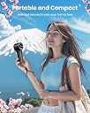 Gaiatop Portable Handheld Turbo Fan, 1-100 Adjustable High Speeds, 3-20Hrs Cooling Times, 4800mAh USB Rechargeable Portable Small Hand Fans with Lanyard for Outdoor, Travel, Home, Make Up, Black gallery image