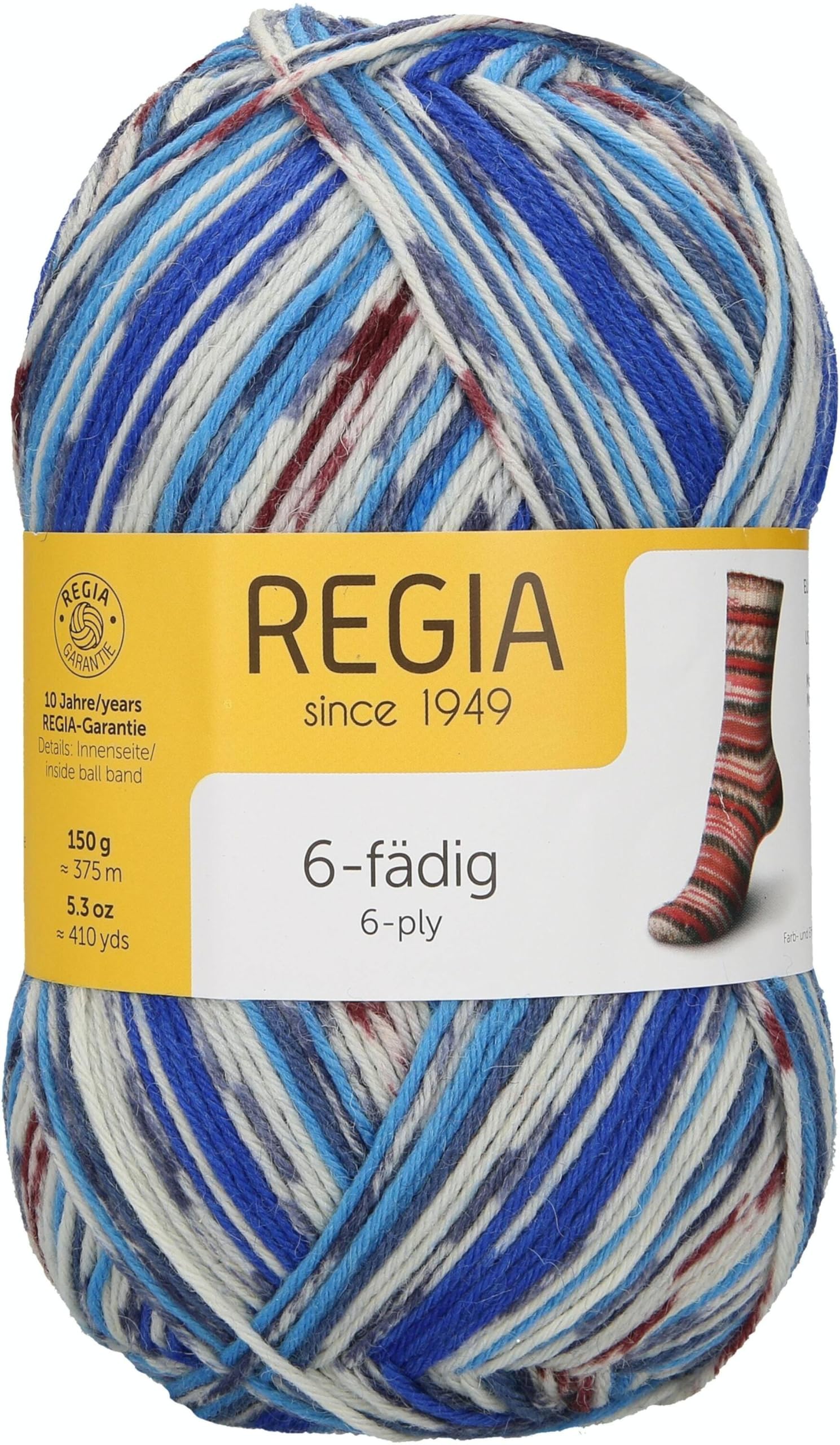 Regia Snowstorm Color Schachenmayr 6-Ply Colour, 150 G Snowstorm Colour Hand Knitting Yarn