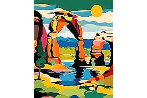Van-Go National Parks Paint-by-Number Kit: Paint Arches Park, USA