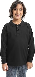 CAESAR - سيزر Boys Boys' Polo Shirt with Collar and Long Sleeves Boys' Polo Shirt with Collar and Long Sleeves