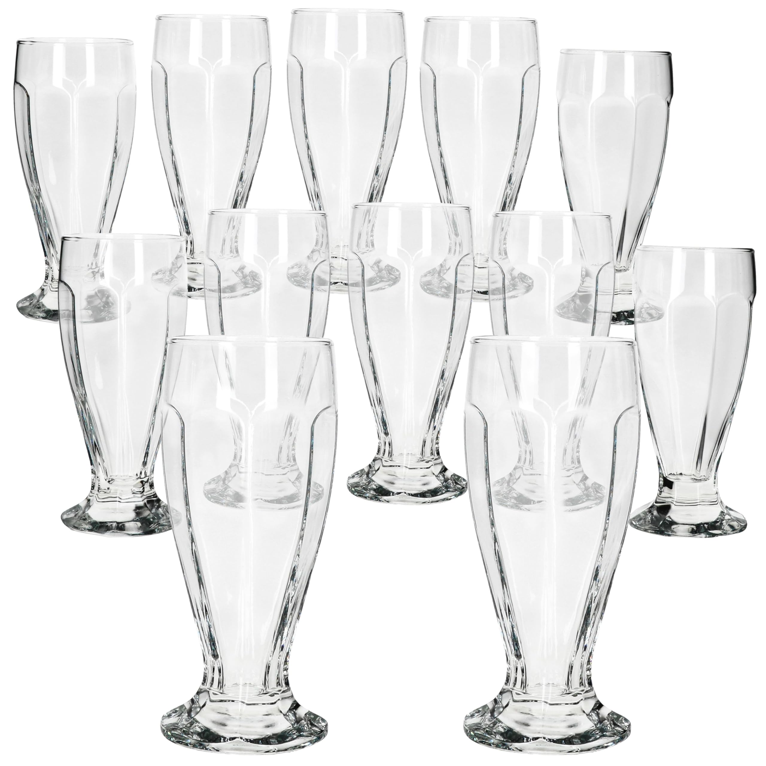 MamboCat LONDON Lot De 12 Coupes à Glace Hautes Avec Pied - Verres Dessert 350ml