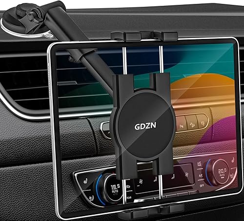 GDZN Soporte de tableta para tablero de automóvil, ventosa reemplazable Clip de soporte de tableta con fuerte ventosa de gel adhesivo para iPad Pro