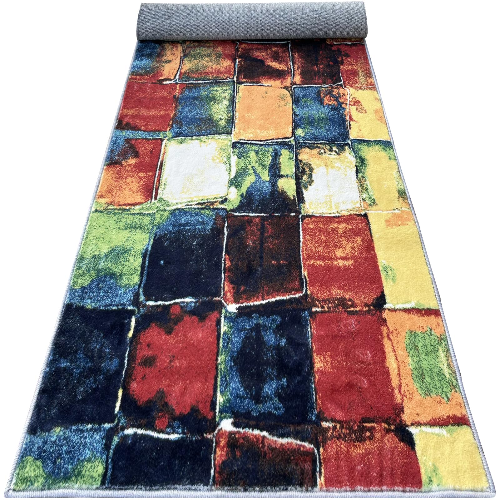 Carpet Runners for Hallways Non-slip Runner Rugs for Hallway Extra Long Kitchen Rug Washable Hallway Runner Rug Low Pile Entryway Runner Rugs Narrow Hall Runner for Laundry Bedroom 60 x 350 cm