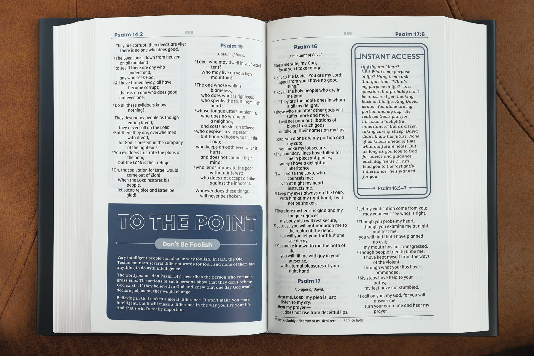 Holy Bible: New International Version, Teen Study Bible, Navy, Comfort Print