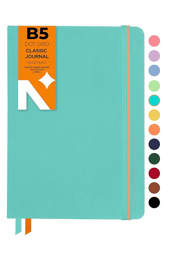 NEORAH Dot Grid, B5 Notebook Dotted Journal 160 Pages 110 GSM (250 x 175 mm) 2024