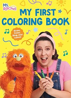 Ms. Rachel My First Coloring Book for Toddlers 1-3: Alphabet, Numbers, Shapes & Fun Scenes - 200 Pages