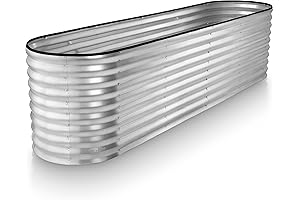 Raised Garden Bed Tall: Sturdy Metal Raised Garden Bed with Tool-Free Assembly