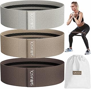 3-Pack Fabric Resistance Bands — Non-Slip Bands for Glutes, Legs & Arms