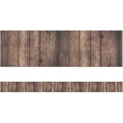 Friso De Madera Teacher Created Resources Borde Recto de Madera Oscura (TCR3459)
