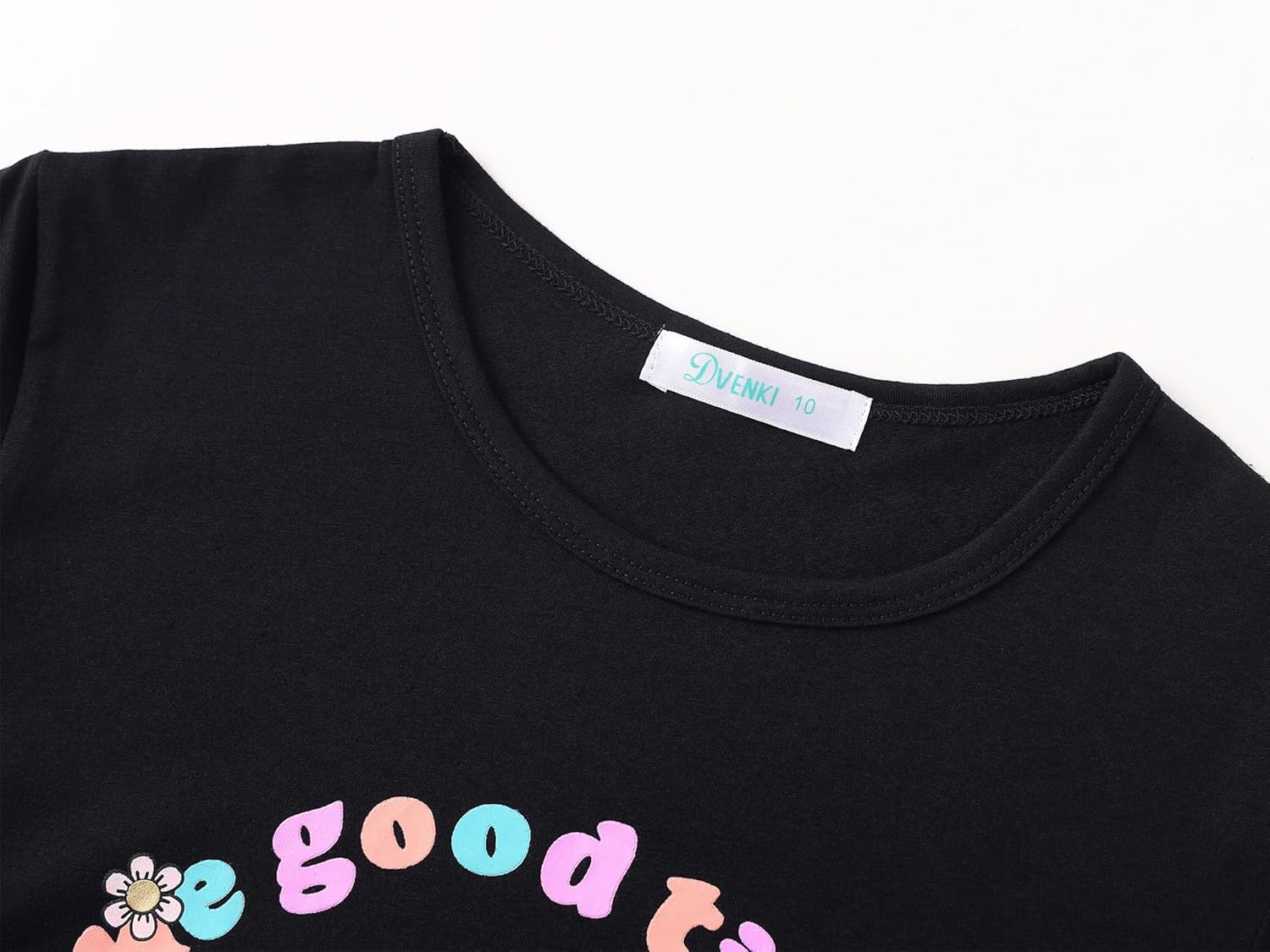 Long Sleeve T-Shirt for Girls - Cute Roller Skating, Cheetah & Smiling Face Print Top Kids Graphic Tees Size 6-18 - Image 2