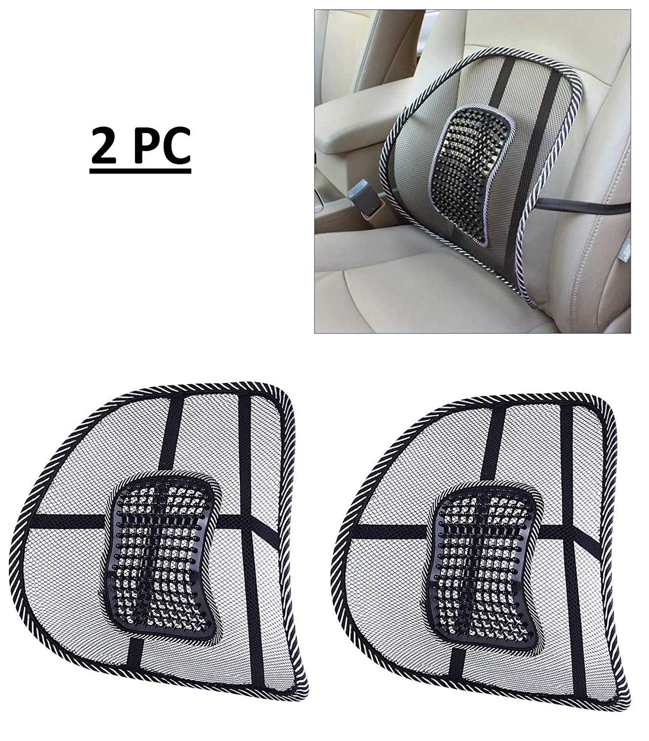 Kavid Car Seat Back Massage Chair Pillow Waist Support Lumbar Fan Pad Car Seat Cushion Home Office(Set of 2) Kavid Car Seat Back Massage Chair Pillow Waist Support Lumbar Fan Pad Car Seat Cushion Home Office(Set of 2)