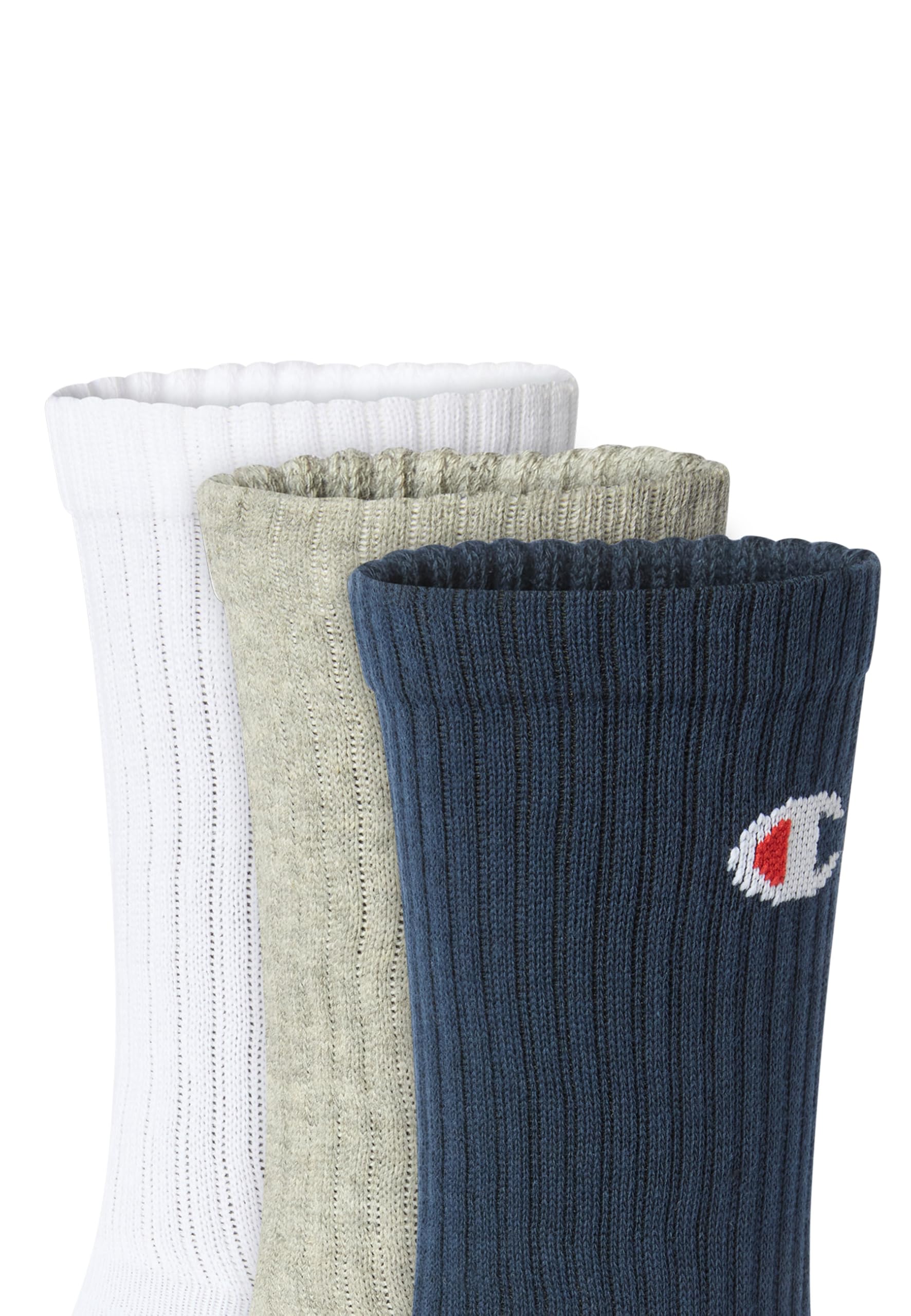 Champion Stopki unisex (3 sztuki), granatowy, biały, jasnoszary melanż, 35-38 EU