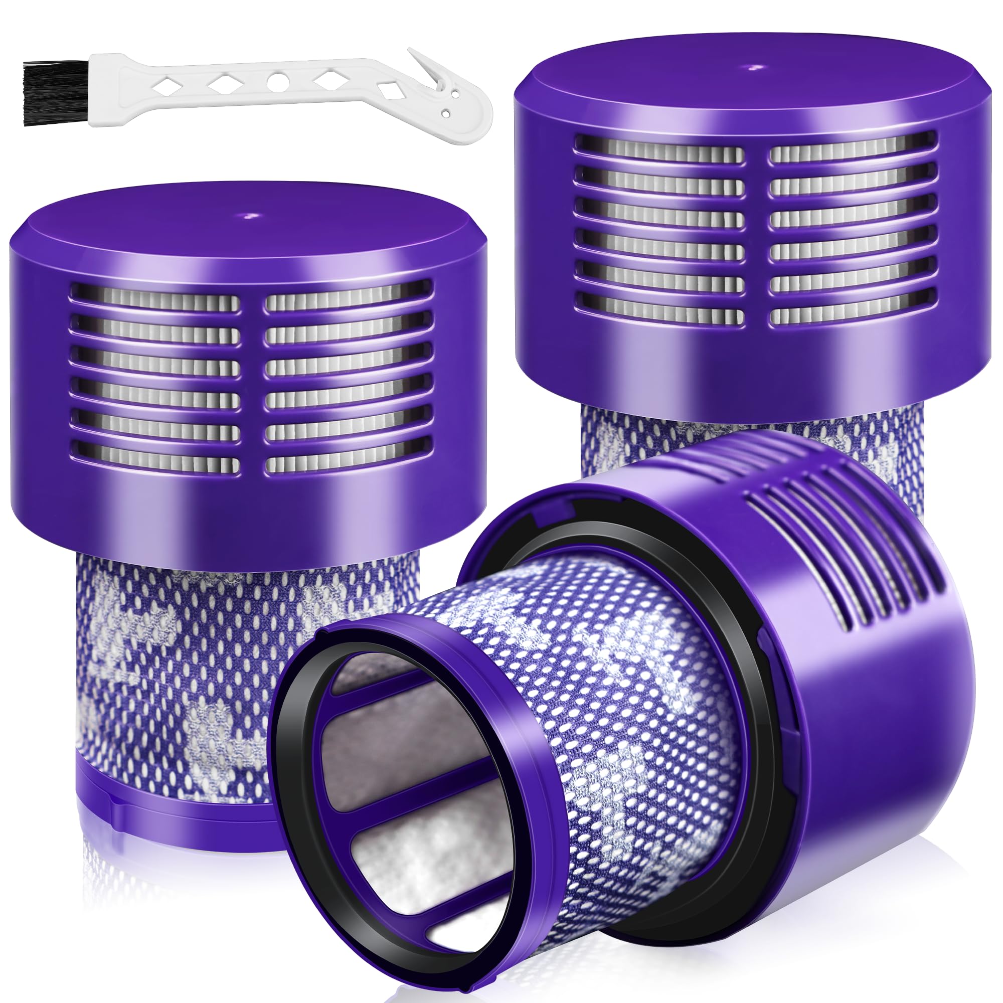 Photo 1 of Funmit V10 Filters Replacement for Dyson V10 Cyclone Series, V10 Absolute, V10 Animal, V10 Total Clean, V10 Motorhead, SV12 Vacuum Cleaner, Replaces Part # 969082-01, 3 Pack