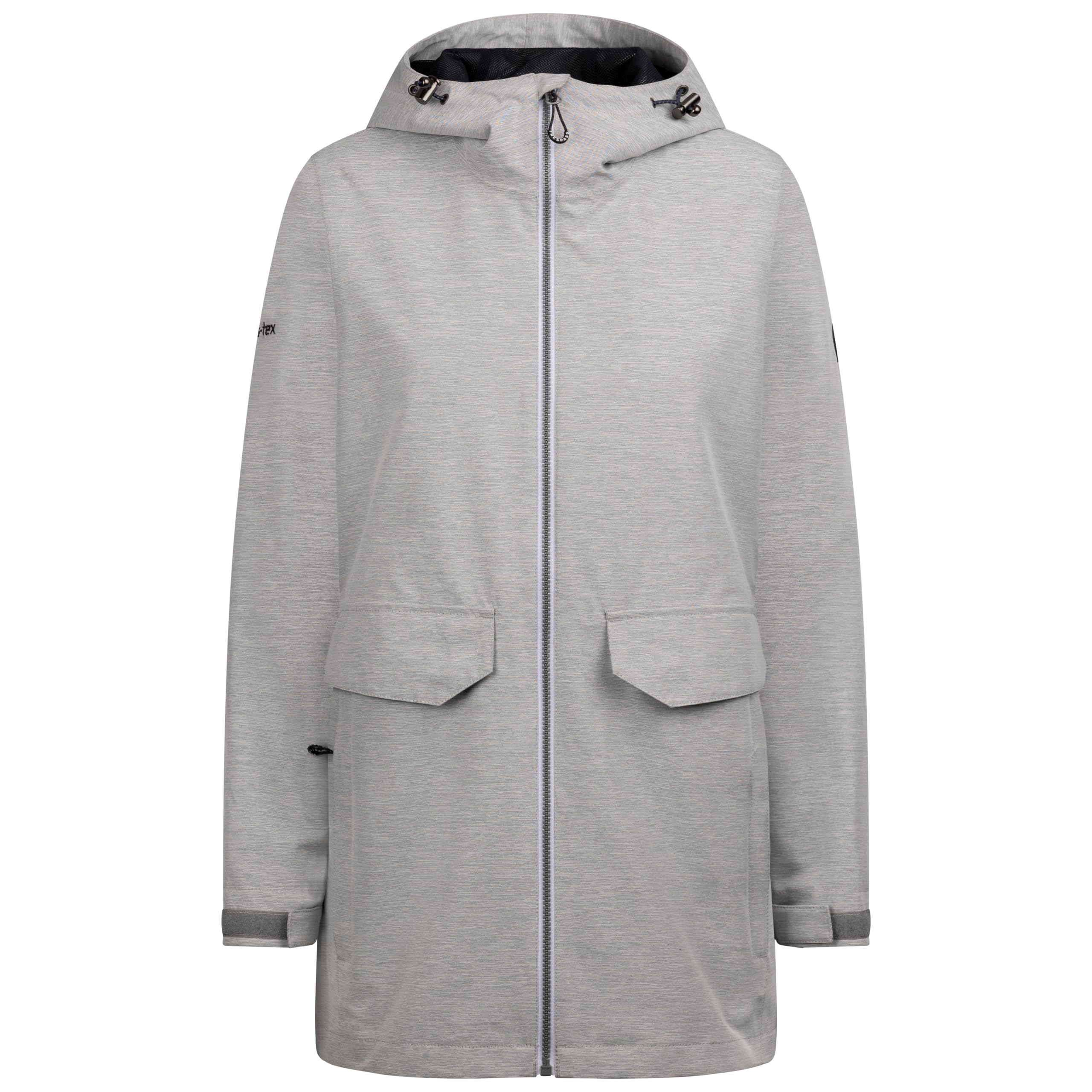 Trespass Womens Waterproof Hooded Jacket Crystals Silver