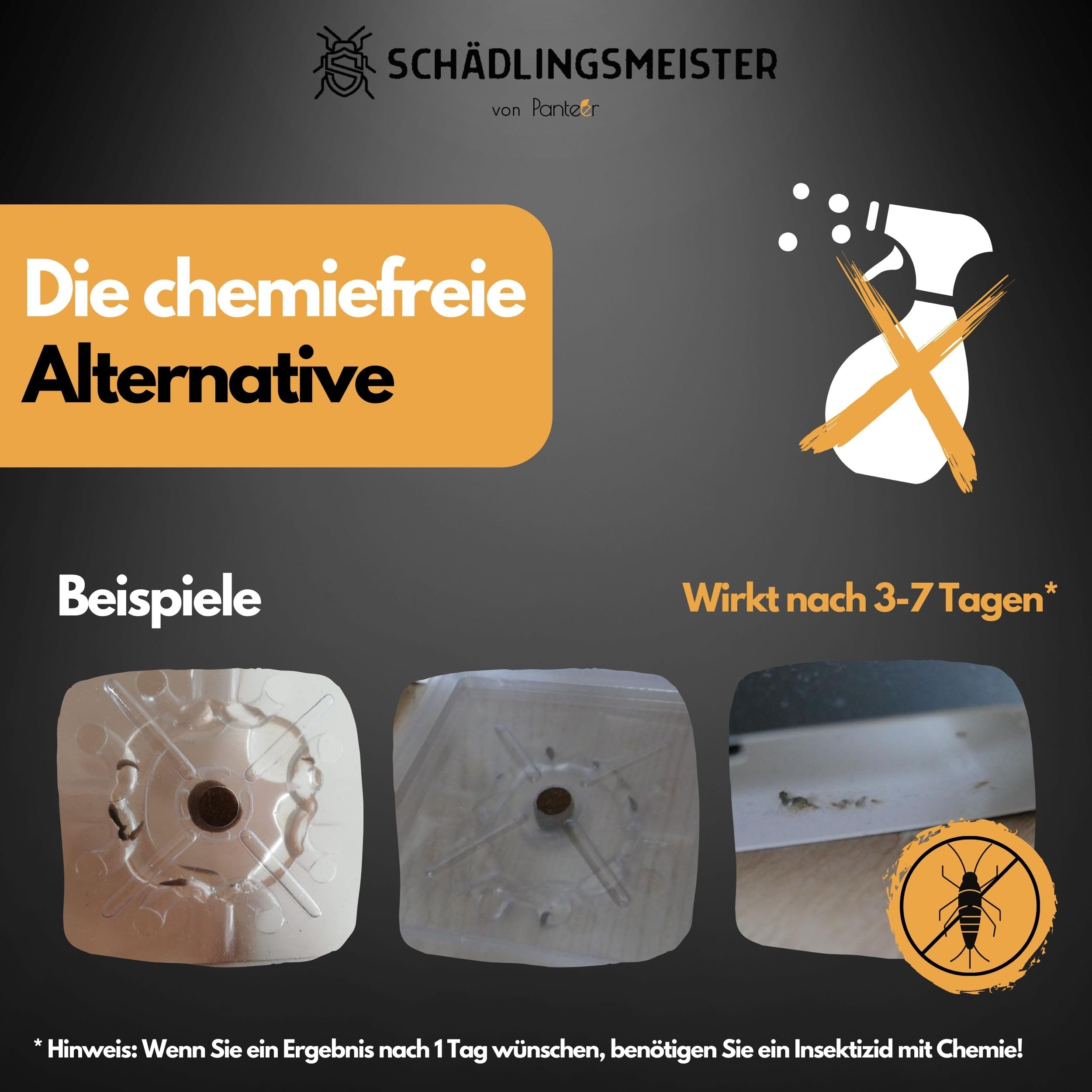 SCHÄDLINGSMEISTER ® Silberfische bekämpfen - 18 Stück - Zwei Fallen System - Silberfische Falle - 9 Fallen für die Laufwege und 9 patentierte Rückzugsfallen - Insektizidfrei - Silberfische Klebefalle