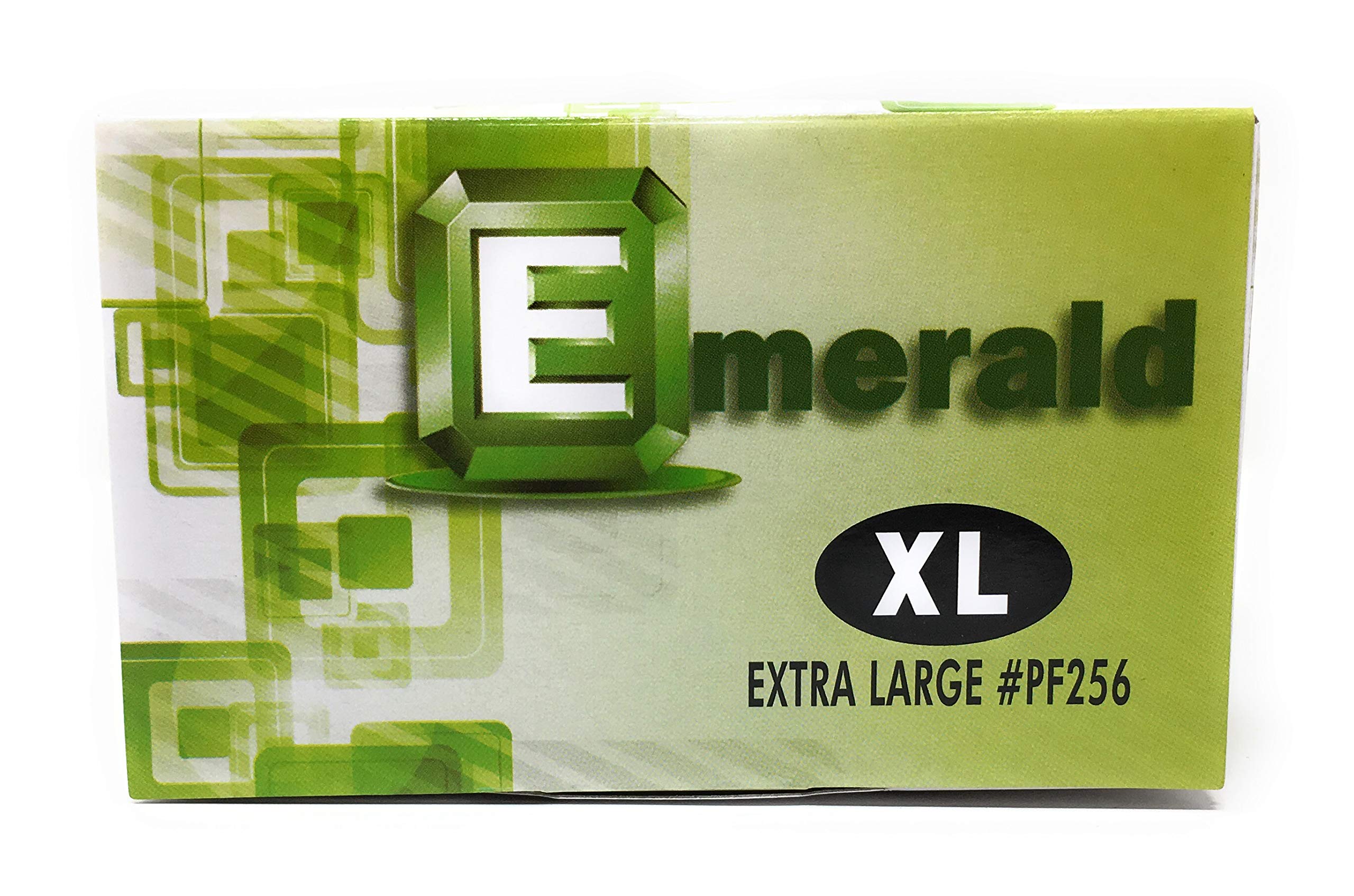 Emerald Digi-Gloves - Guantes de látex sin polvo, extragrandes, paquete de 100