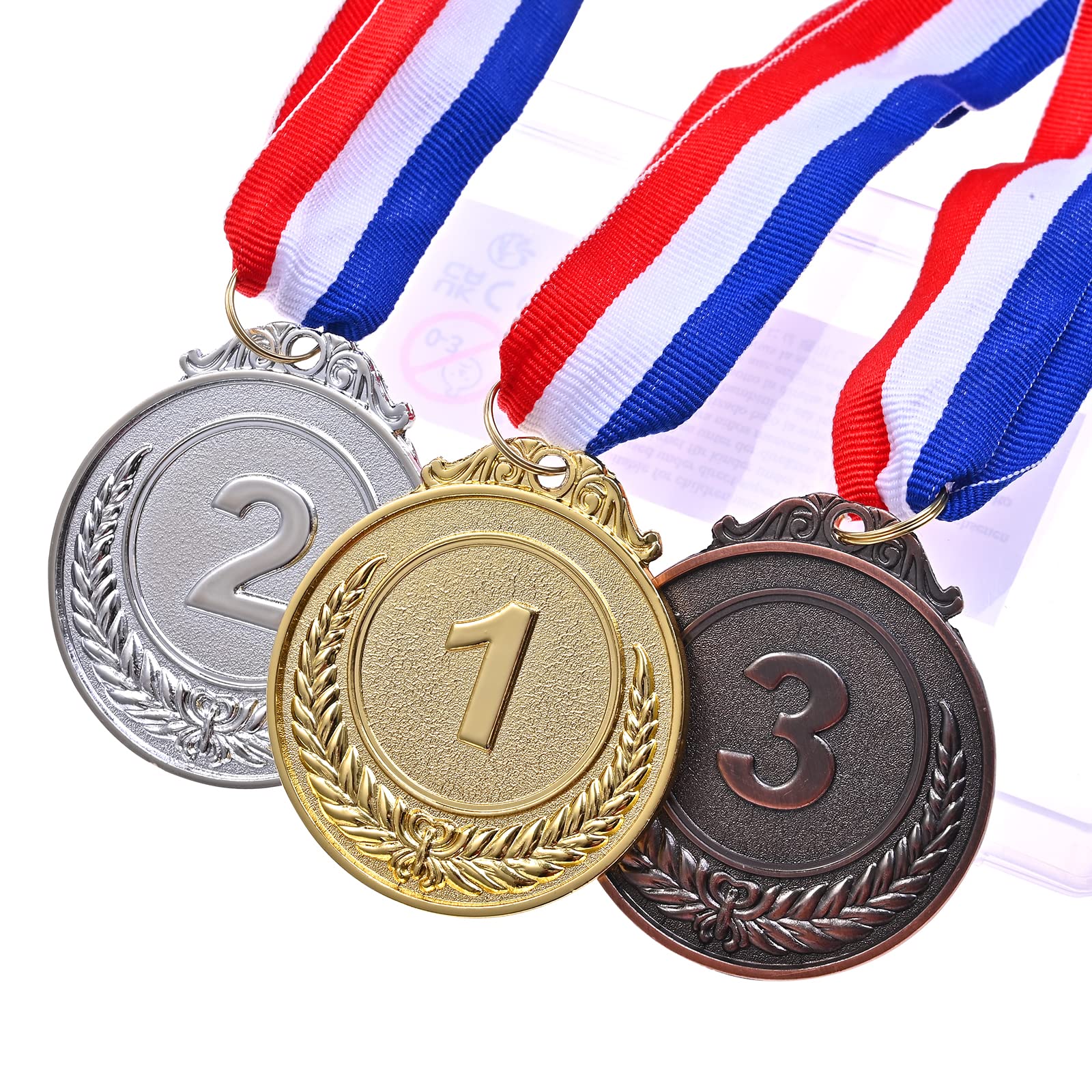GOLDGE 3 medaglie vincitori oro argento bronzo medaglie per bambini oro medaglie vincenti bambini per feste di sport giorno giocattoli premi concorso premi medaglie medaglie medaglie
