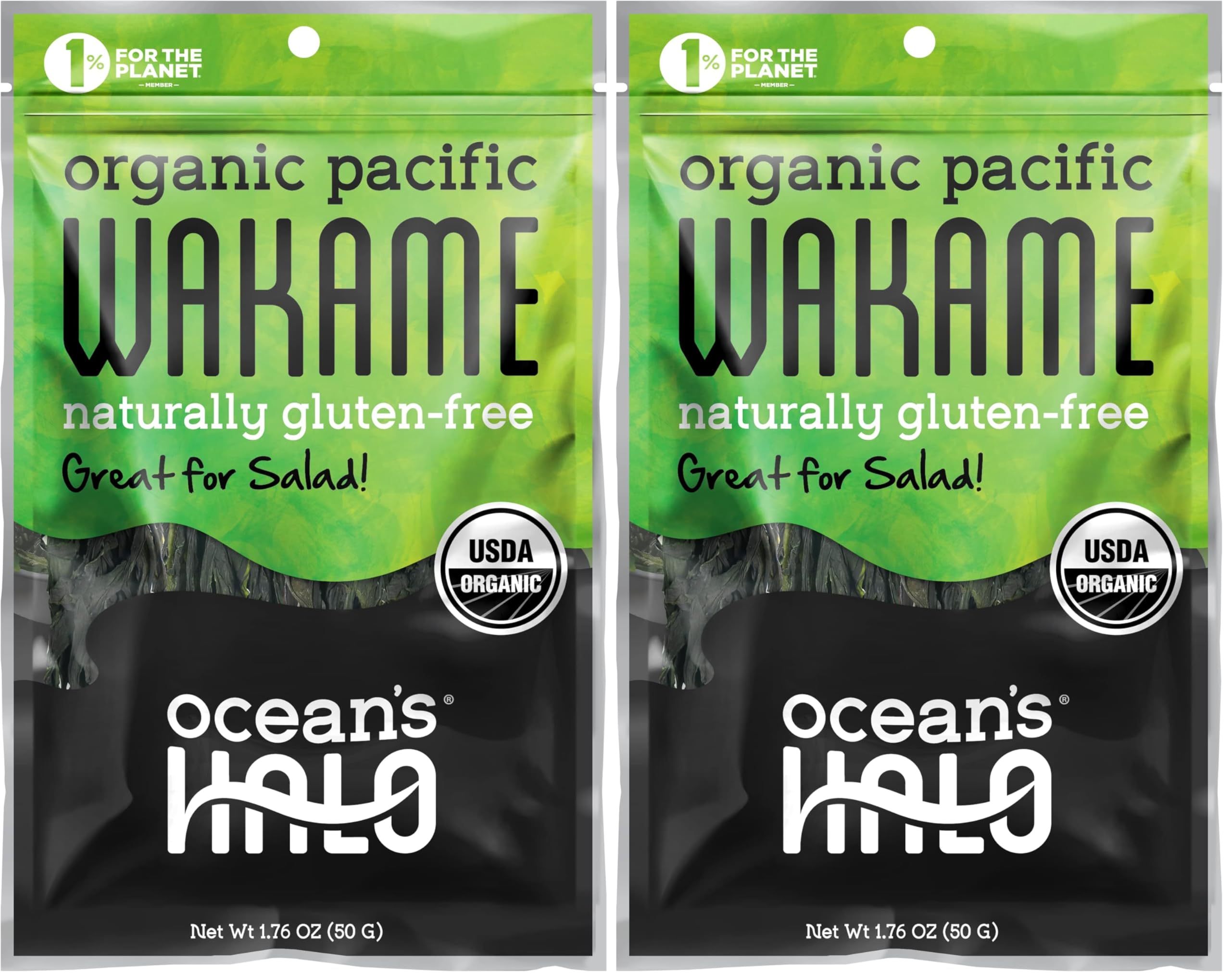 Ocean's Halo Organic Wakame Strips, 1.76 oz (Pack of 2)