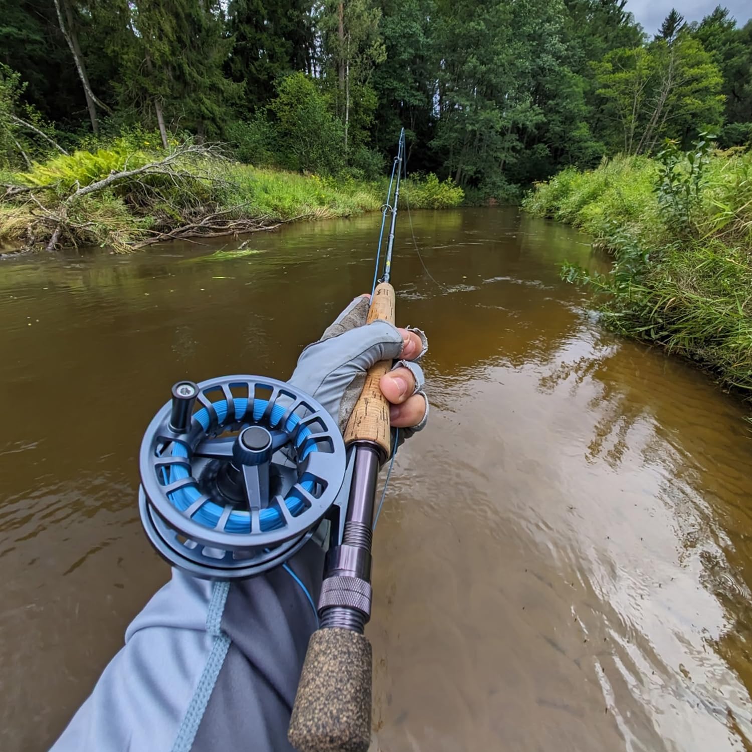 Raprance Fly Fishing Reel 5/6wt - CNC Aluminum Alloy, Ultra-Light, Instant Spool Change Side Button, for Freshwater/Saltwater (Matte Gunmetal Gray)