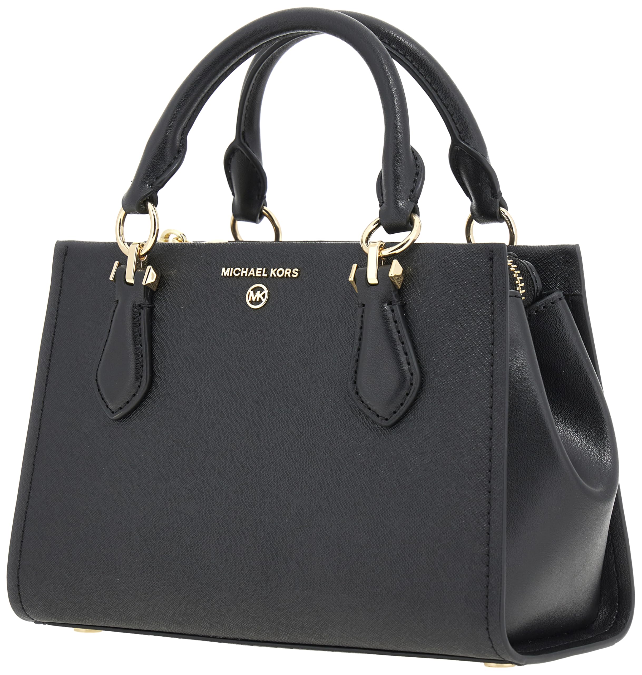 Michael Kors Marilyn Small Crossbody Bag, Gold-Tone Hardware/Black