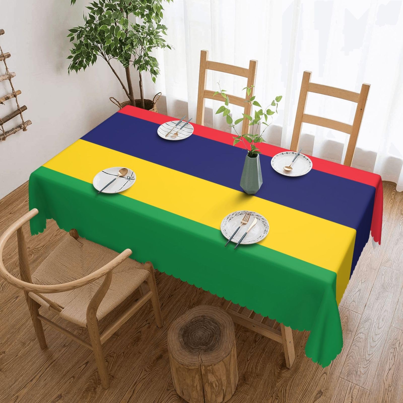 MROWYC Flag of Mauritius Printed tablecloths are suitable for hotels, picnics, and parties, and can effectively protect the tabletop