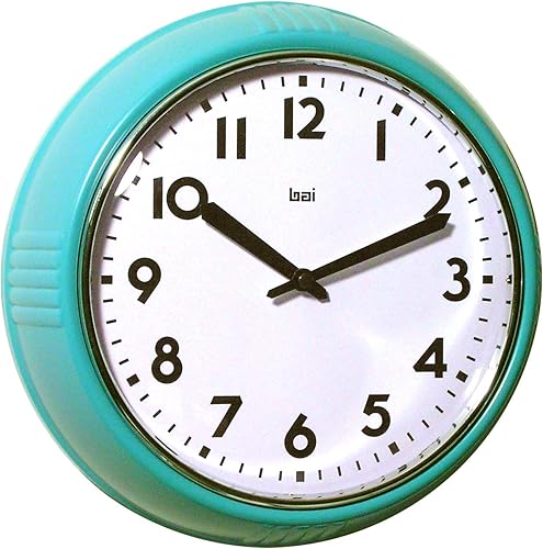 Bai 740TU - Reloj de pared color turquesa