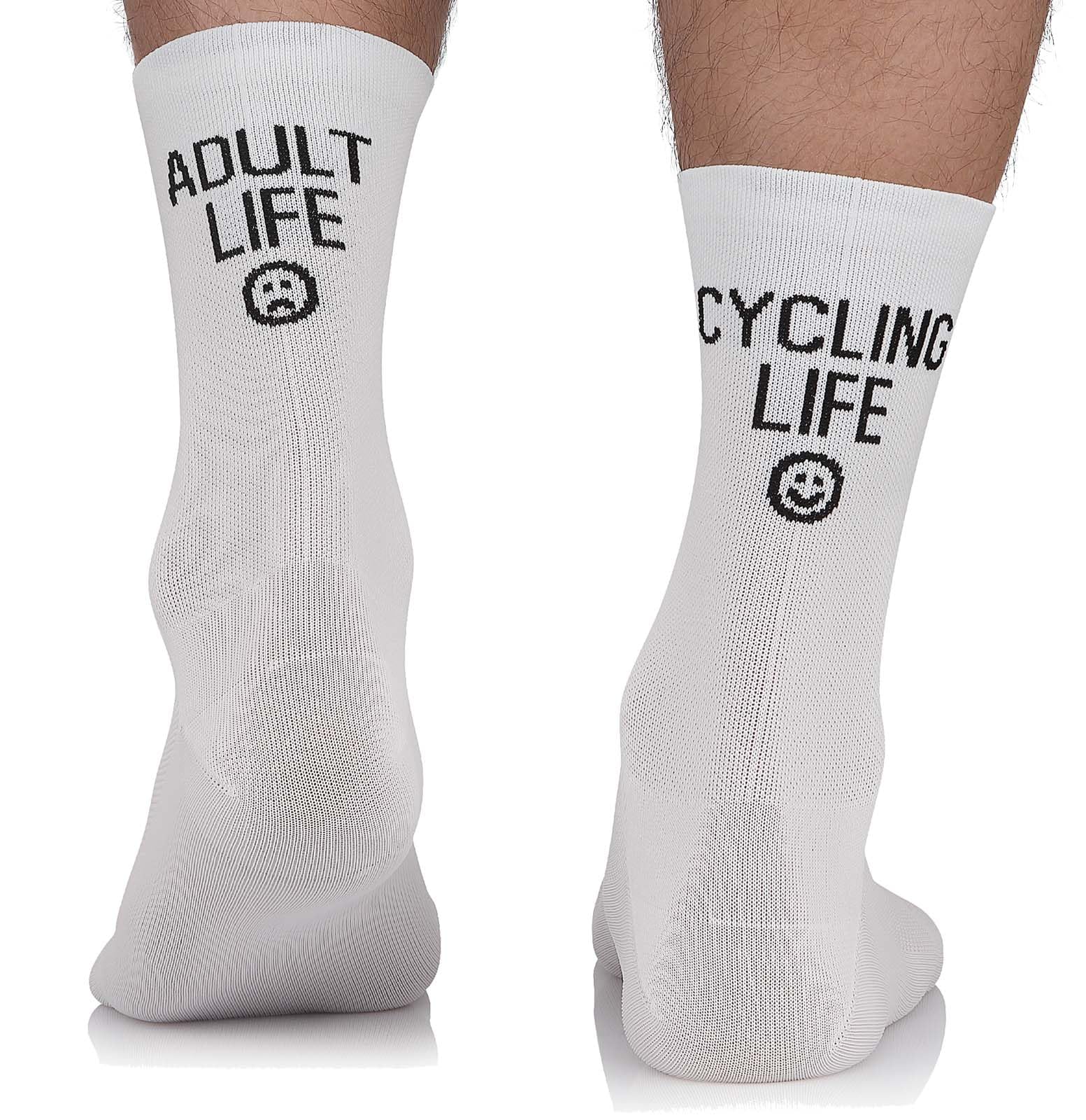 TODO Cycling Socks Men and Women. Breathable Bike Socks. Proffesional Inscription Cycling Socks Womens, Biking Socks (Cycling Life BA, 43-46)