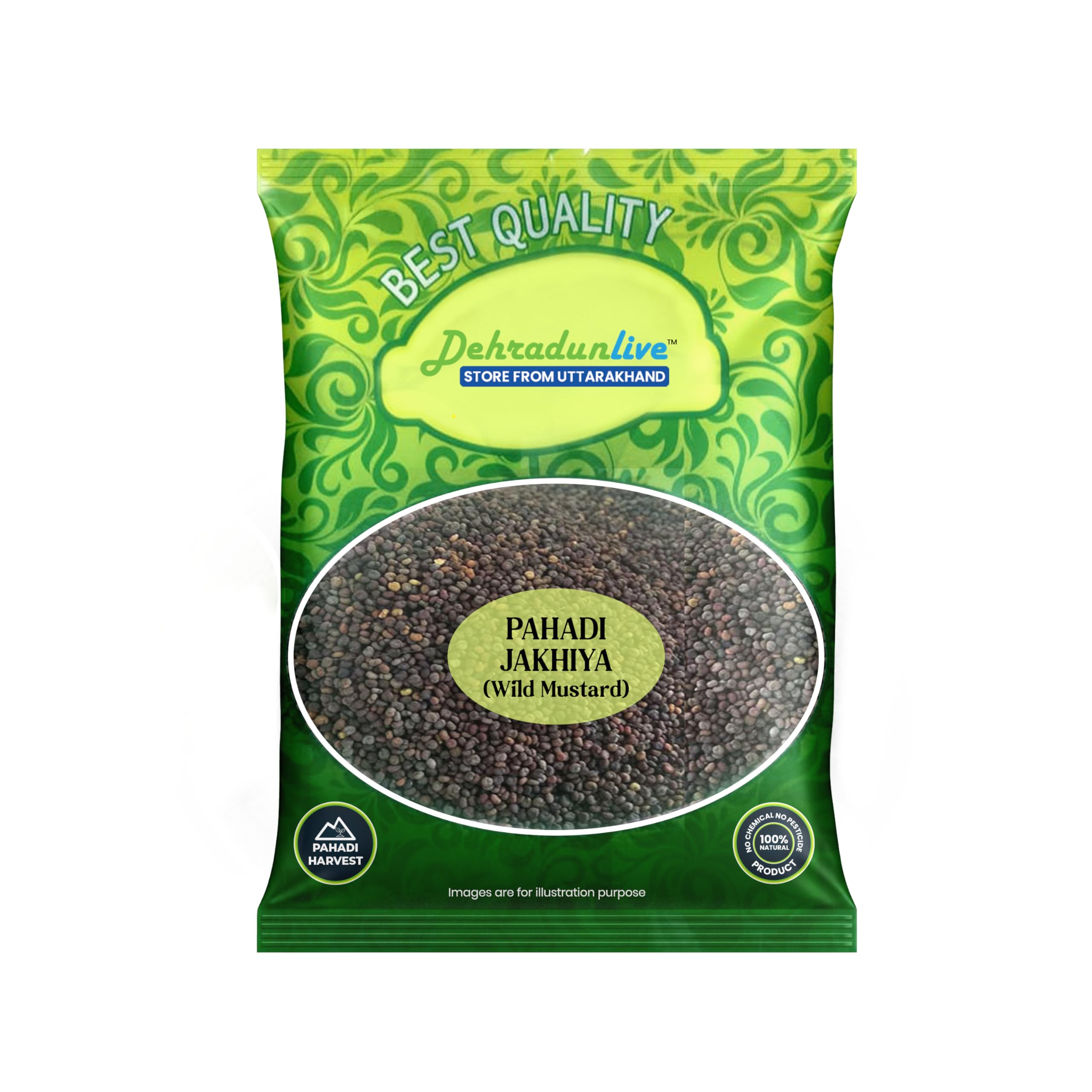 Dehradun Live - Pahadi Black Jakhiya Seeds/Cleome Viscose/Wild Mustard 750gms (B0CHSK1D1S) Amazon Price History, Amazon Price Tracker