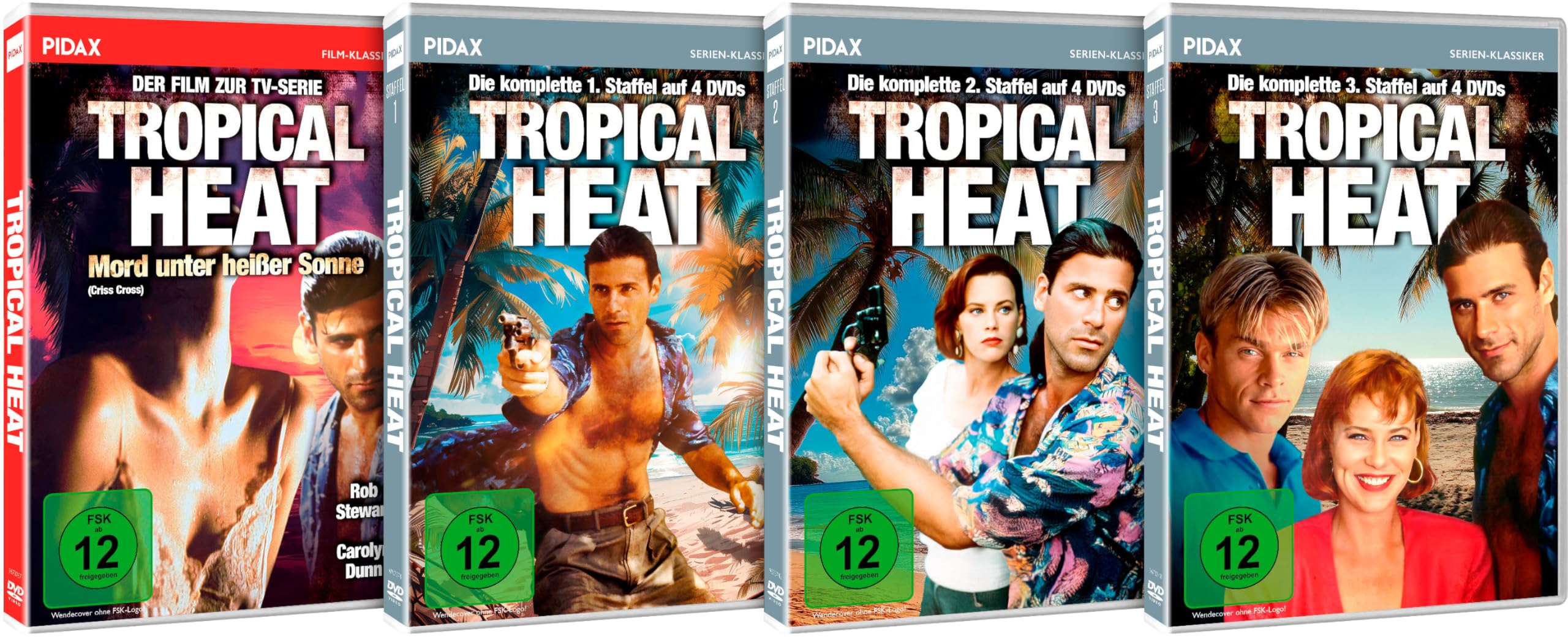 Tropical Heat – Gesamtedition (Alle 3 Staffeln & Spielfilm) Preisgekrönte Abenteuerserie mit Action, Retro und Urlaubs-Feeling (Pidax Serien-Klassiker) [12 DVDs]