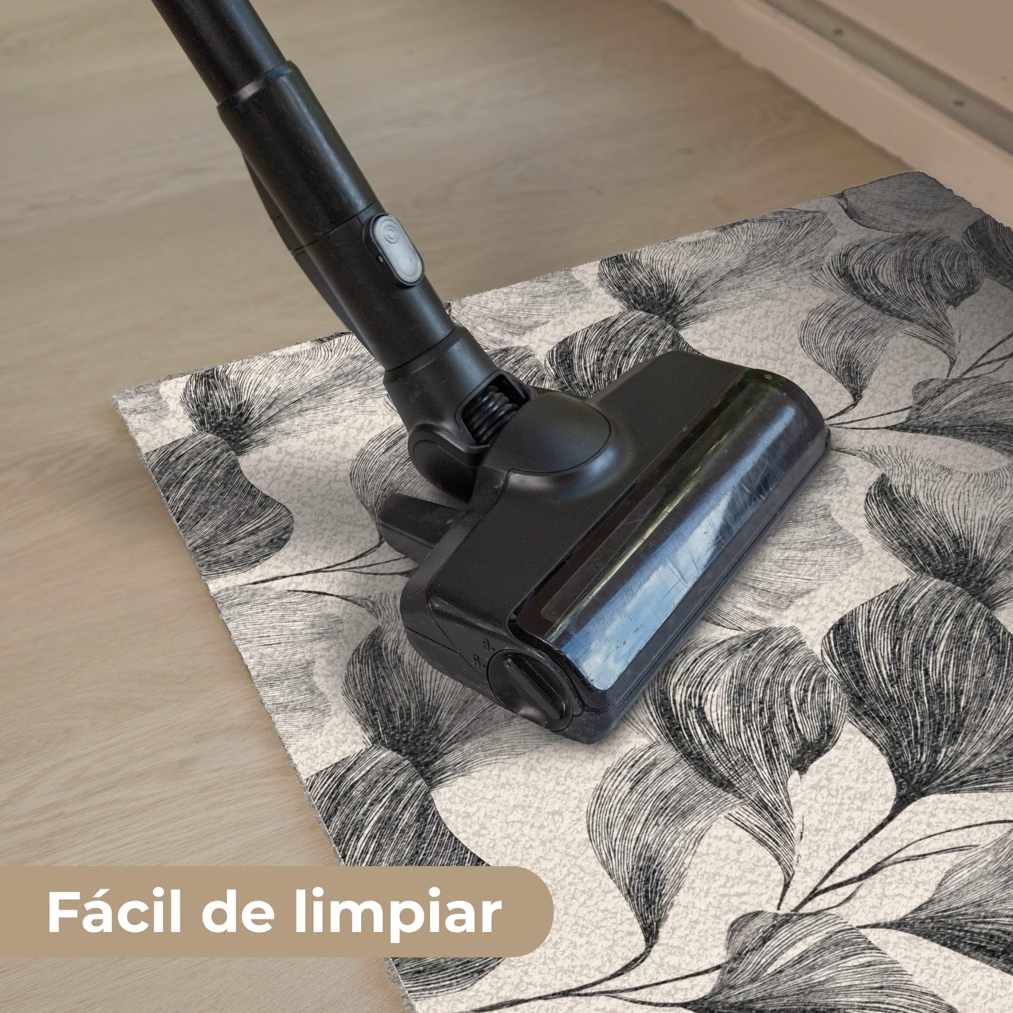 MuchoWow© Felpudo 60x90 cm Graciosos Divertidos Divertido Entrada Casa Tapete Goma Original Amazon Alfombra de Alfombrillas Interior Exterior Botánico - Hojas - Negro
