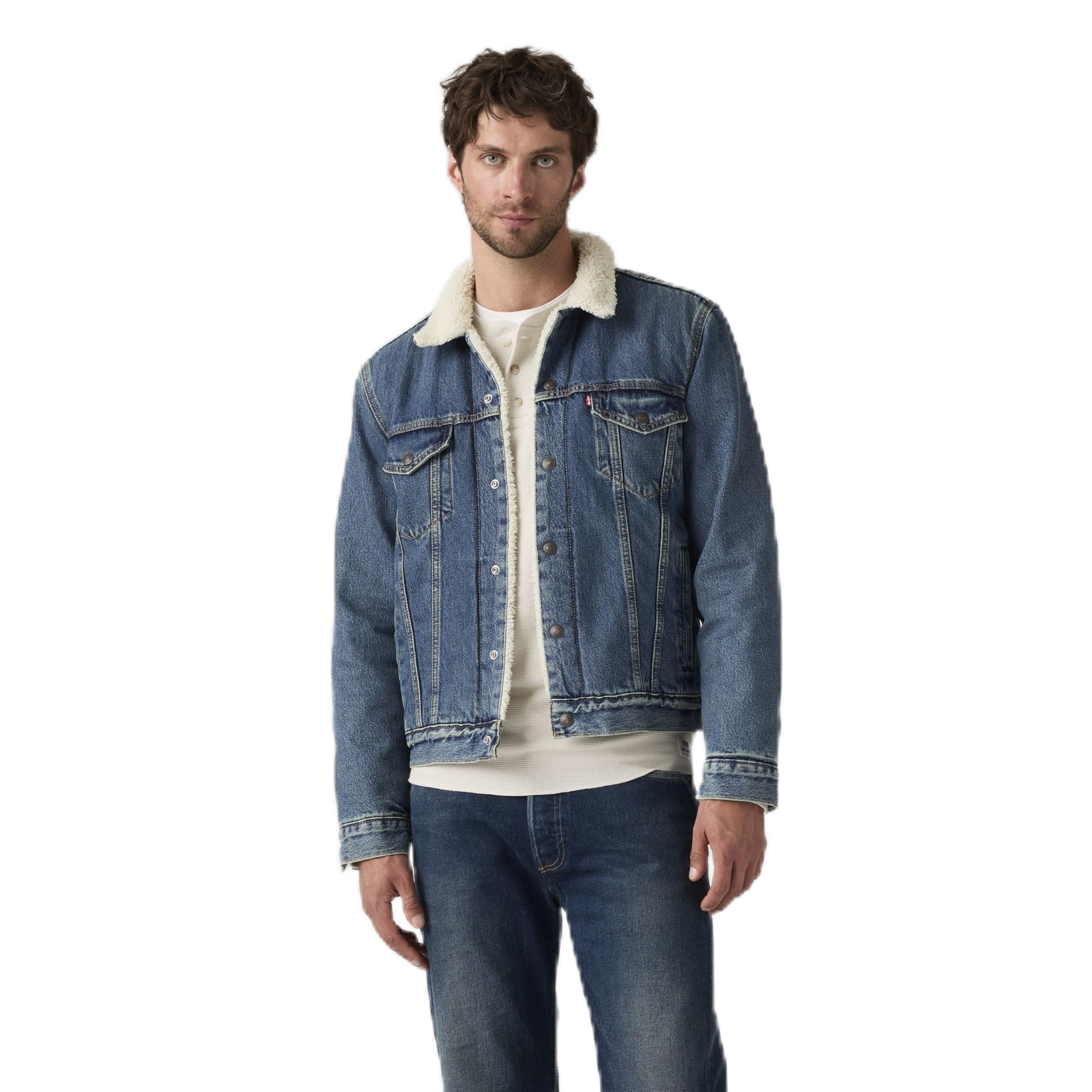 Levi's Kurzjacke Denim Mit Sherpa-Fütterung – IN THE MORNING SHERP (Herren, Größe M)