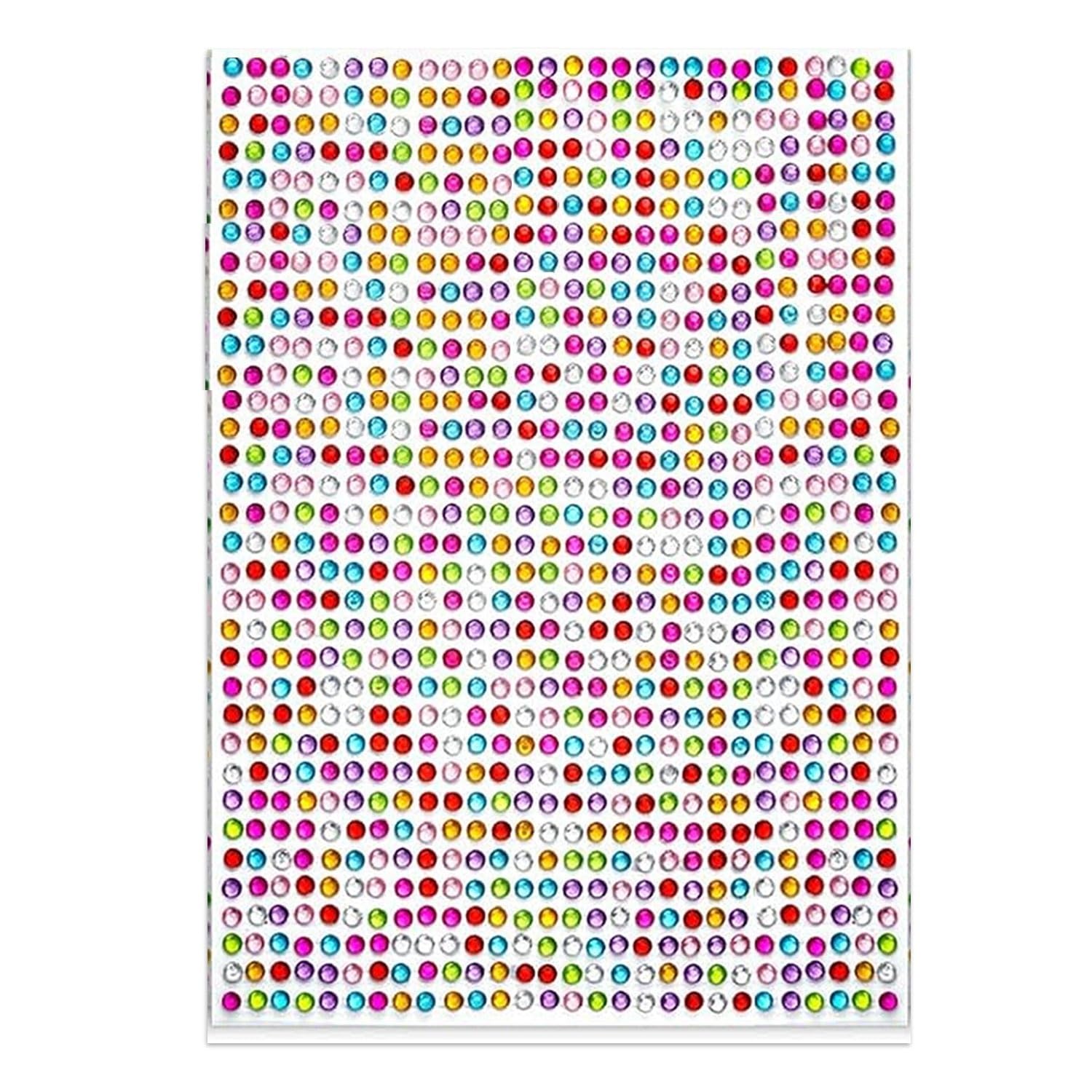 FASHIONS 160 pcs Gem Stone Multicolor Rhinestones Sticker Fake Nose Ring Non Piercing Stick on Eyebrow Stud Noserings Self Adhesive DIY Face Jewelry For Women & Girls-image-30