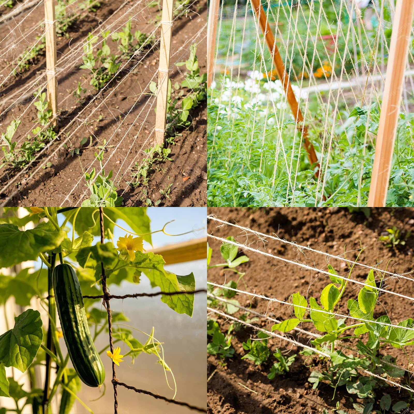 10 cuerdas de cuerda de yute de 600 pies de largo, cuerda de yute, cordel para manualidades, envoltura de cordel de cáñamo, embalaje de jardinería, decoración de macramé de punto de ganchillo, 2 mm,