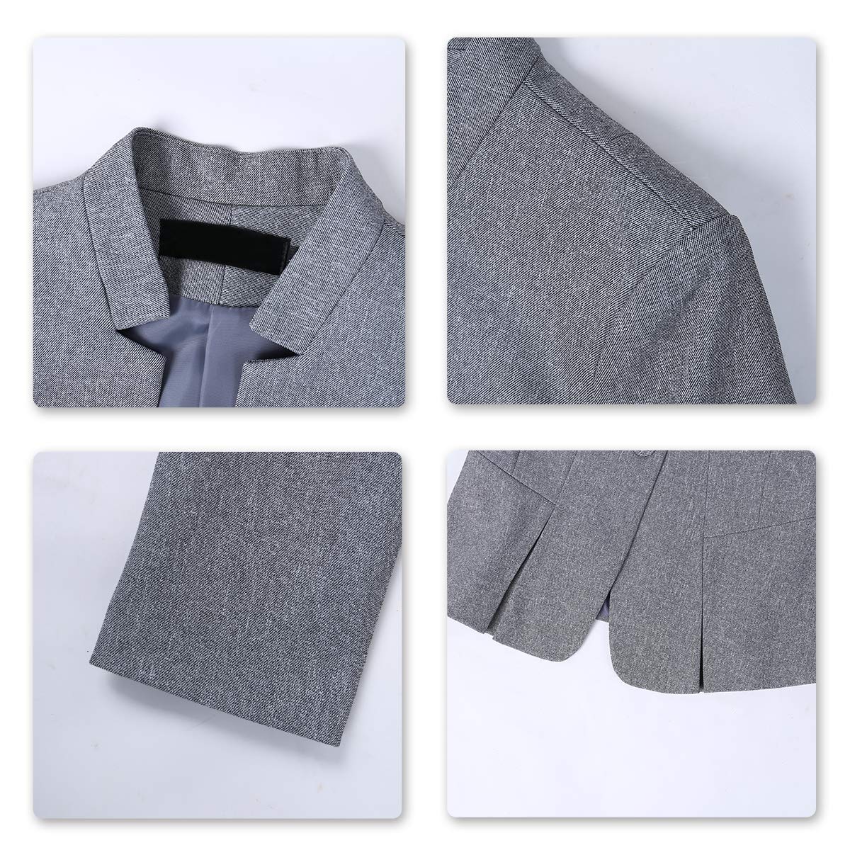 YYNUDA Blazer Femme Elegant Fit Veste de Costume avec Un Bouton pour Femme