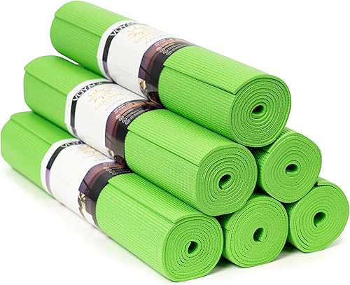 Miniatura 47 de Sunshine Yoga Voyage - Tapete de yoga a granel, paquete de 6, 72 x 24 pulgadas, esterillas de yoga profesionales para estudio y gimnasio, 0.197 in