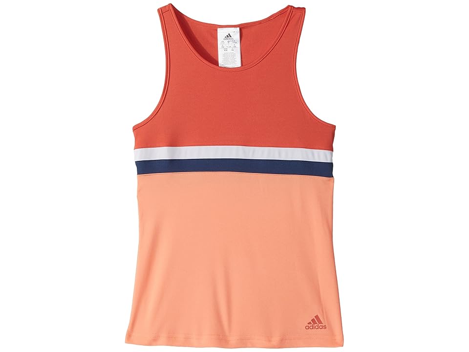 

adidas Kids Club Tank Top (Little Kids/Big Kids) (Trace Scarlet) Girl's Sleeveless