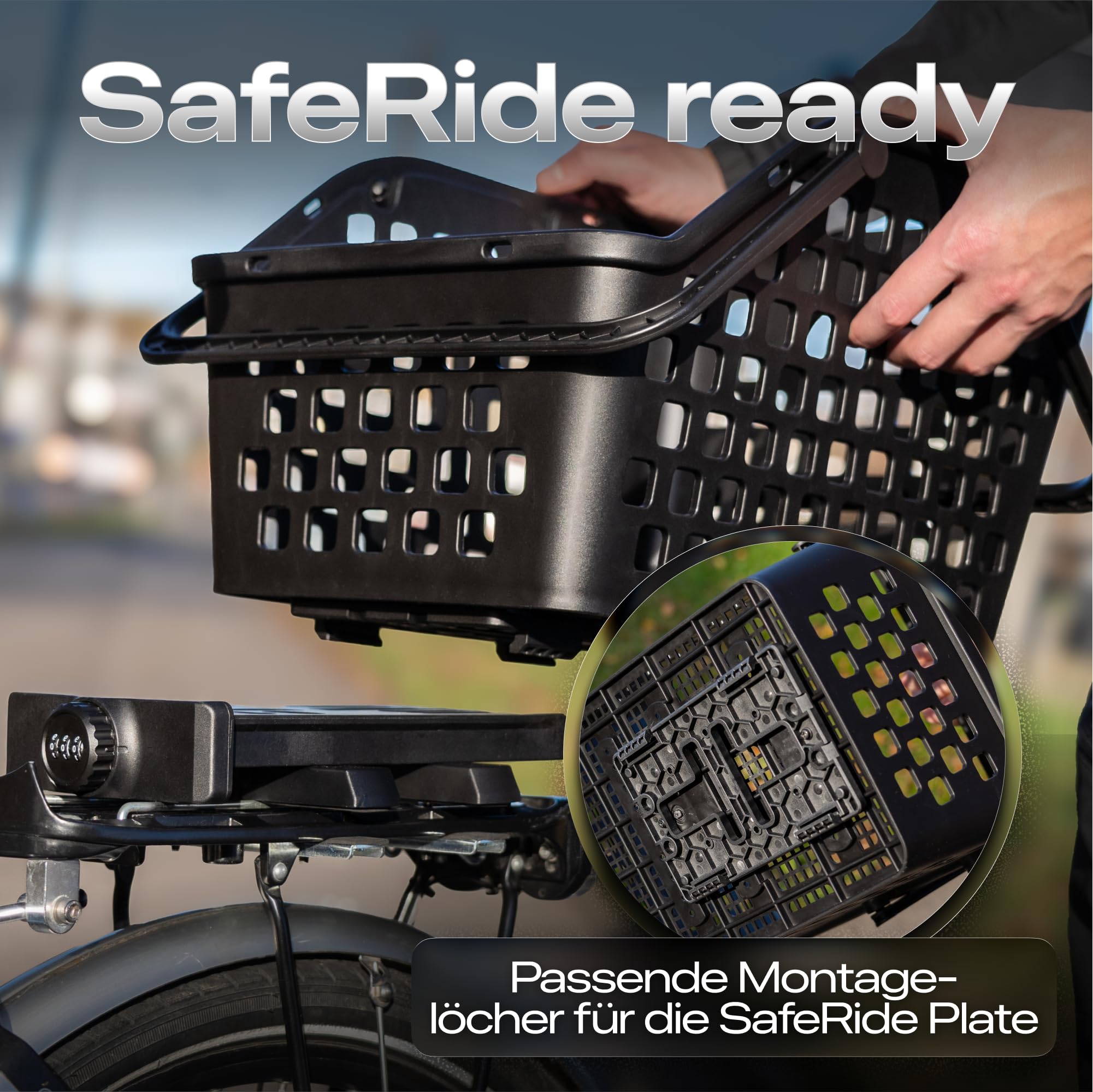SafeRide Komplett-Set (Base + Plate + Basket)