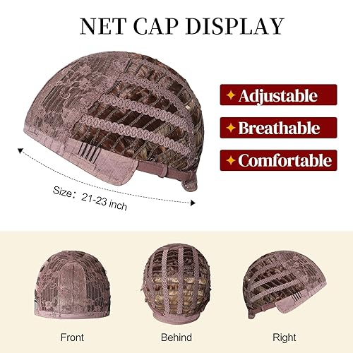 Miniatura 6 de YOGFIT Peluca ondulada de color rubio ceniza con reflejos rubios claros para mujer, peluca de encaje frontal de 26 pulgadas, peluca sintética rizada