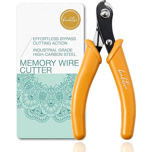 Beaditive Memory Wire Cutter | Jewelry Making, Beading, Crafting | High-Carbon Steel | 5-Inch (Honeycomb)