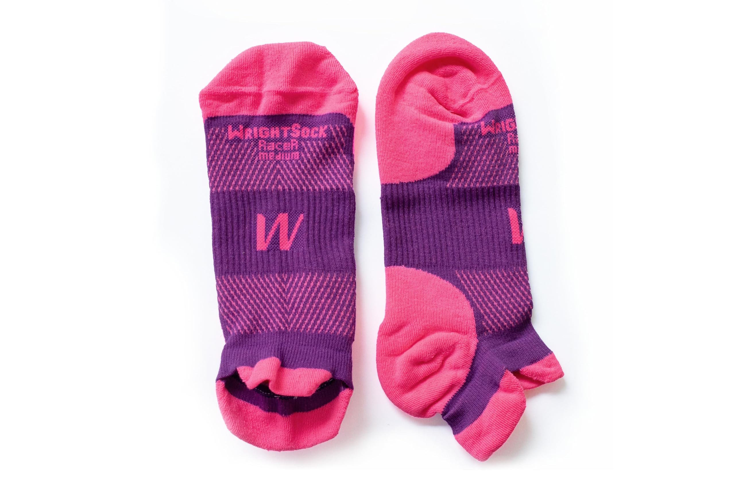Wrightsock Racer Tab Single Layer Socks, Premium Performance Women Men Running Walking