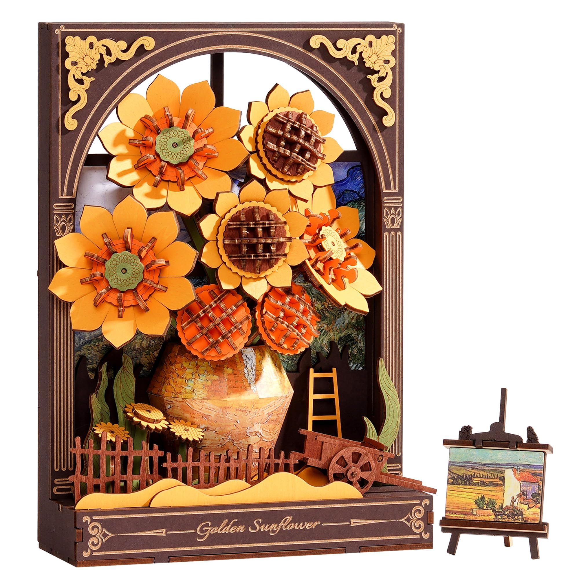 Amazon.com: Wowood 3D Wooden Puzzles for Adults - Van Gogh Golden
