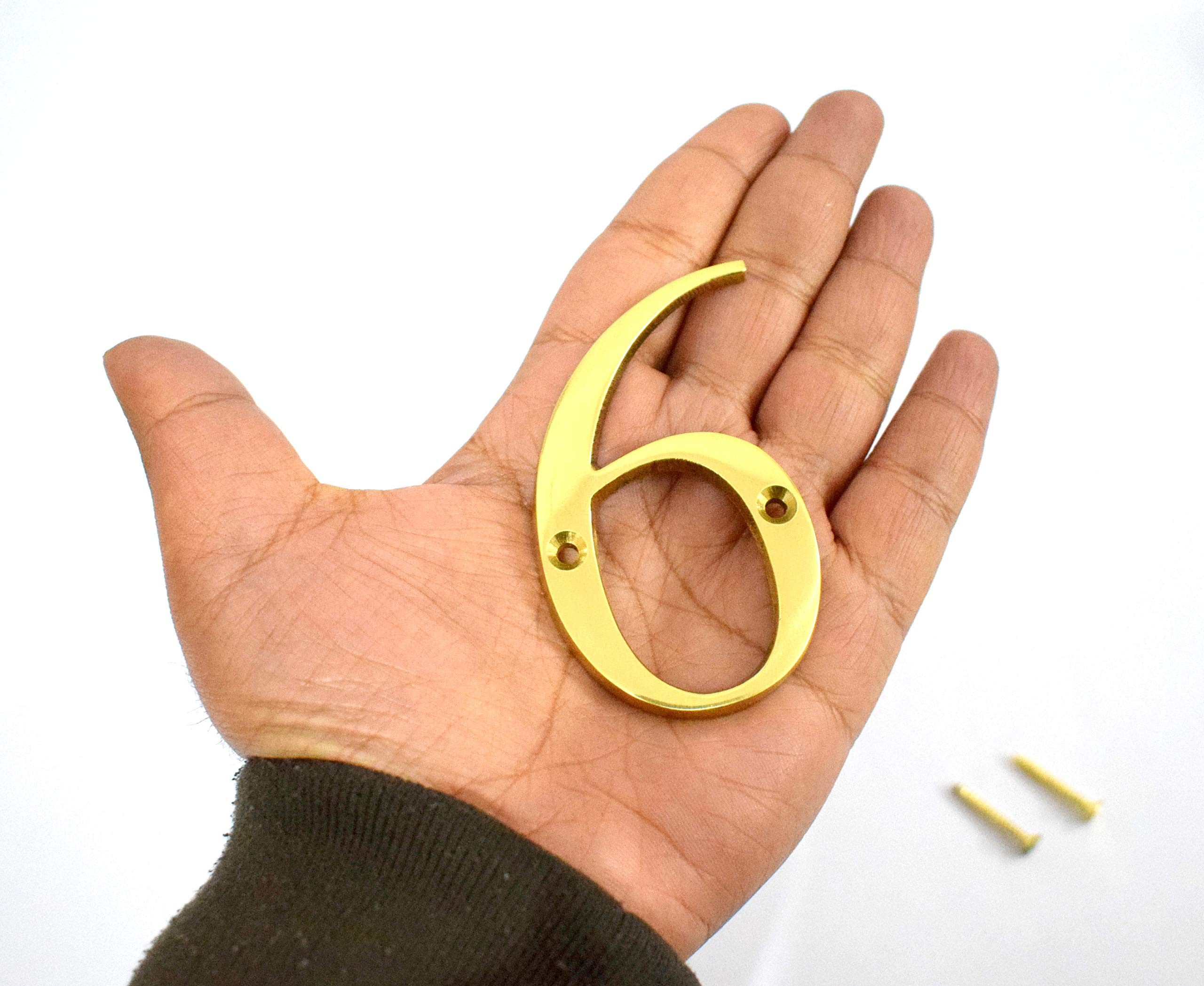 3" House Door Alphabets Brass Yellow (Alphabet L) — Amazon image 21
