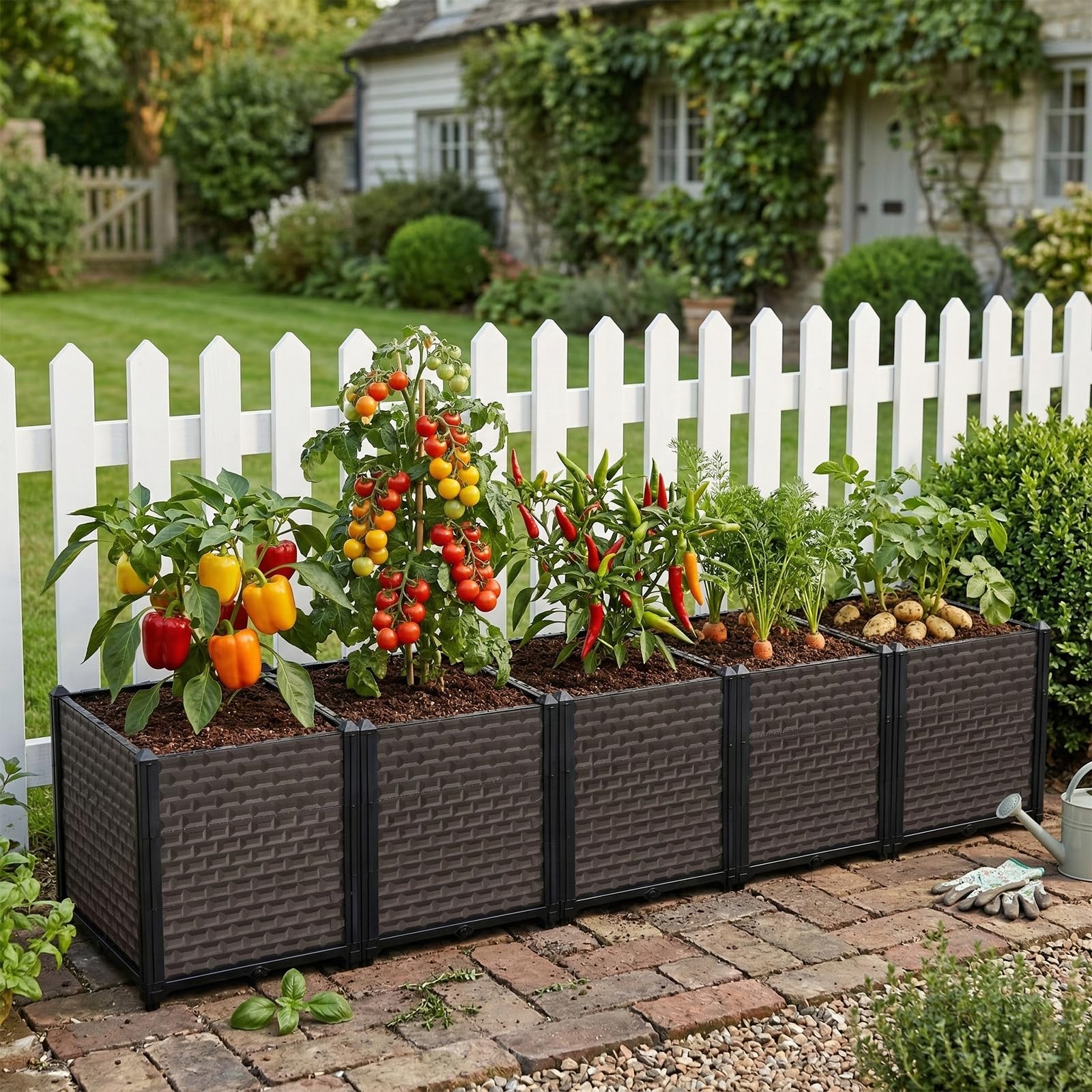 Amazon.co.jp: 屋外植物用大型プランター - 深さ50.8cm高さ