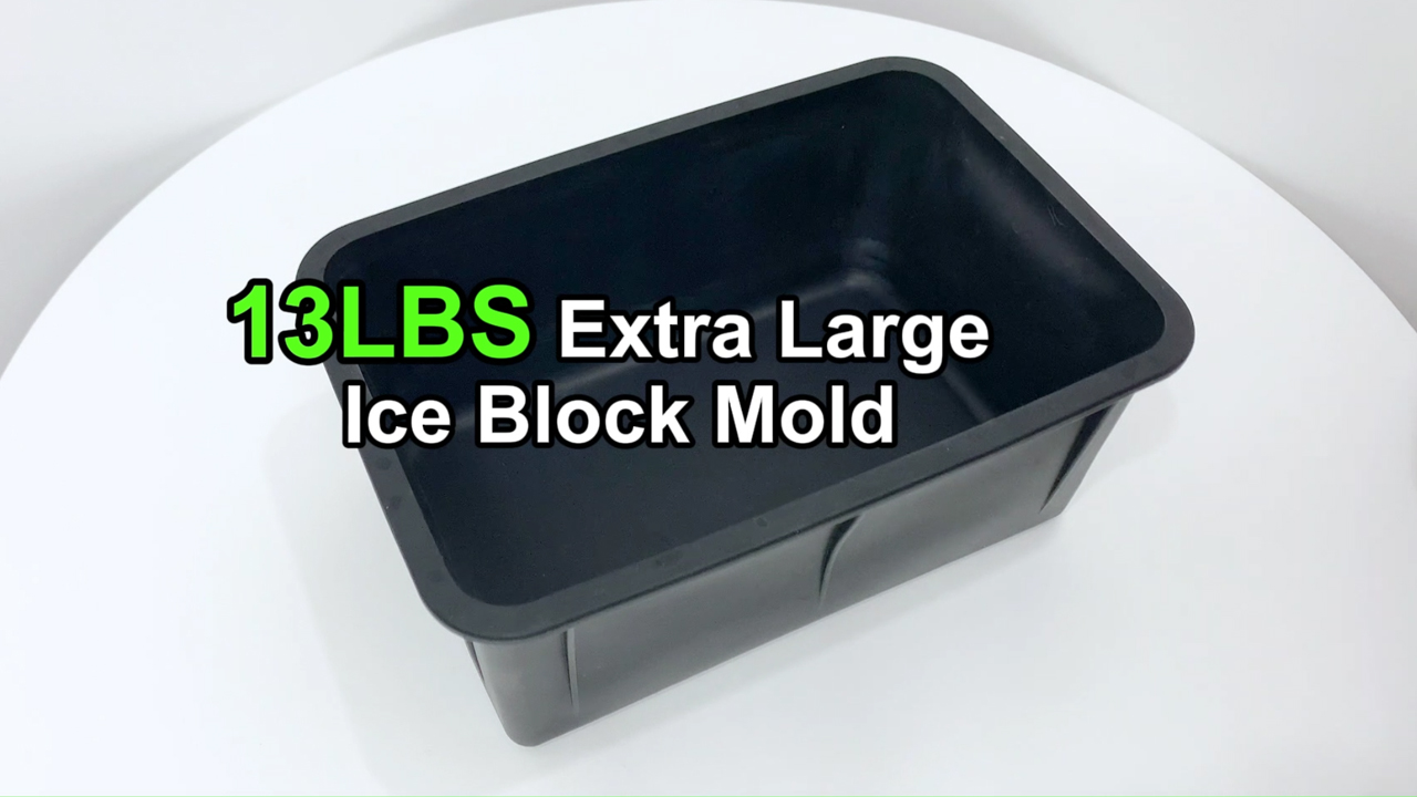 Molde gigante para hielo bloc de silicona reutilizable miniatura 7