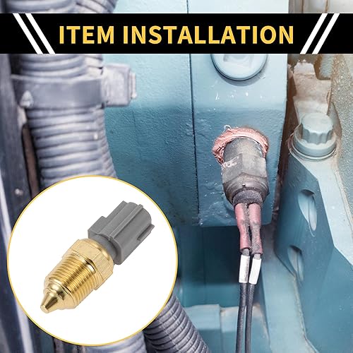 Miniatura 2 de Sensor de temperatura del refrigerante para Ford F-150 1996-2004 Temperatura del agua Temp Remitente Unidad Sensor No.F5AF12A648AA Tono dorado