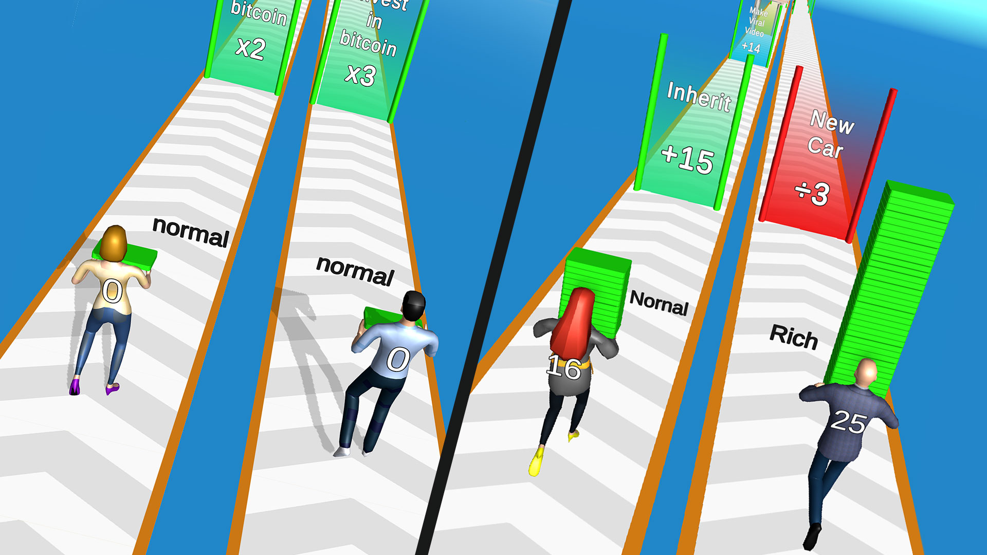 Couple Money Run 3D Love Race: Money Shuffle Bestie Life Adventure Runner  Game - App on Amazon Appstore