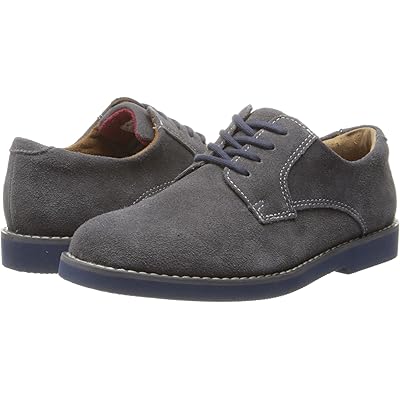 Florsheim Kids Kearny Jr. (Toddler/Little Kid/Big Kid) gray suede/blue bottom