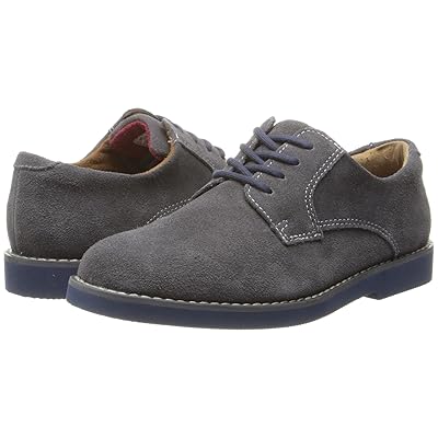 Florsheim Kids Kearny Jr. (Toddler/Little Kid/Big Kid) Boys Shoes Gray Suede/Blue Bottom